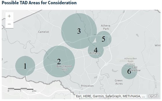 Possible TAD Areas for Consideration