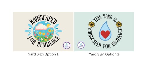 Two yard signs options