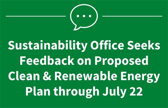 Image with text about the Clean and Renewable Energy Plan