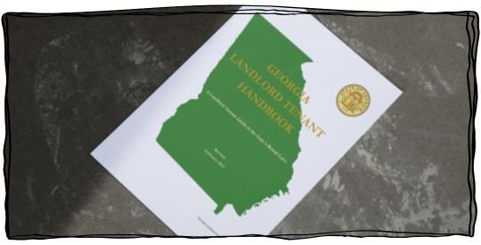 Copy of handbook on a grey background