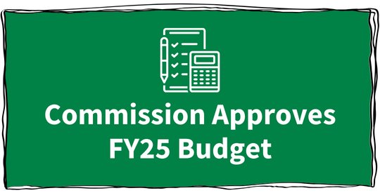 White text over a green background