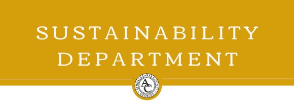 Sustainability Department Header