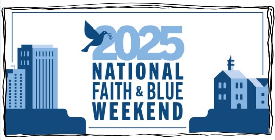 National Faith & Blue Weekend Banner