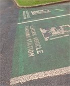 Electric vehicle parking space