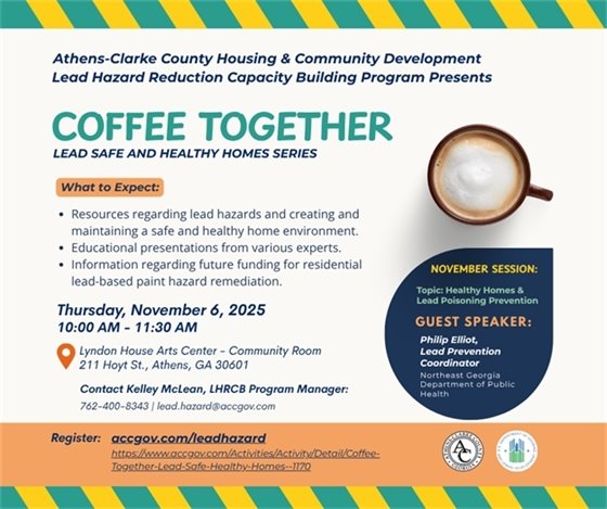 English version of the flyer for the Coffee Together learning series