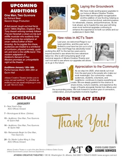 Page 3 of Newsletter