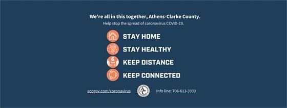 We're All In This Together, Athens-Clarke County COVID-19 graphic