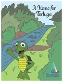 The cover of the ACC Stormwater coloring book, "A Home for Tortuga".
