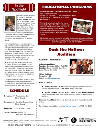 Page 2 of Newsletter