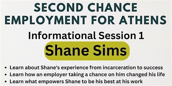 Second Chance Employment for Athens - Session 1 - Shane Sims