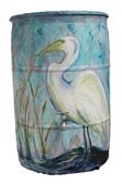 Great Blue Heron Serenely Standing by Deborah Manoll