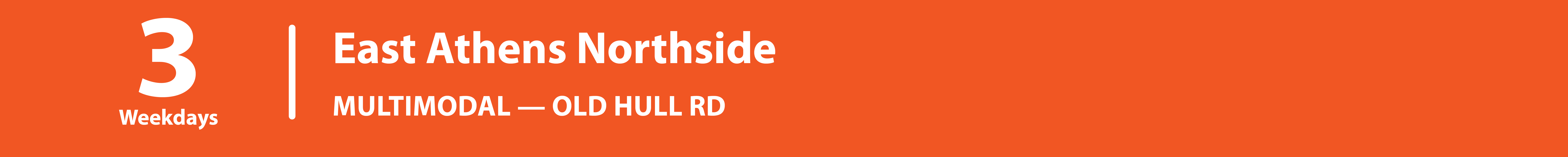 Header for route 3 information