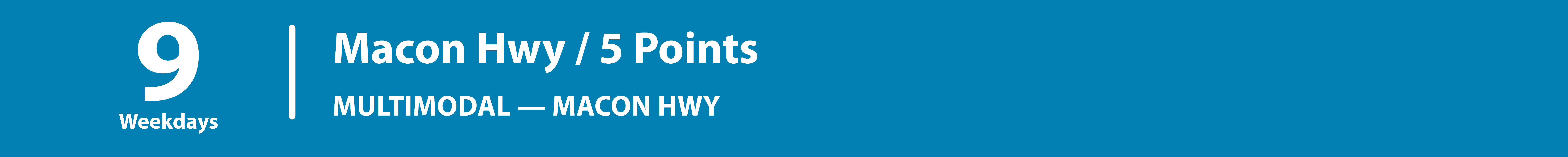 Route 9, Macon Hwy / 5 Points