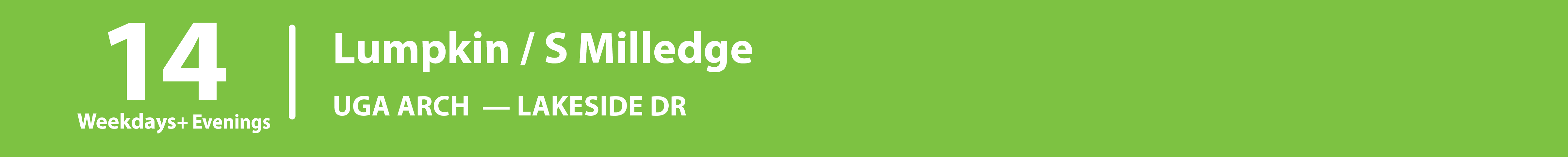 Route 14, Lumpkin / S Milledge