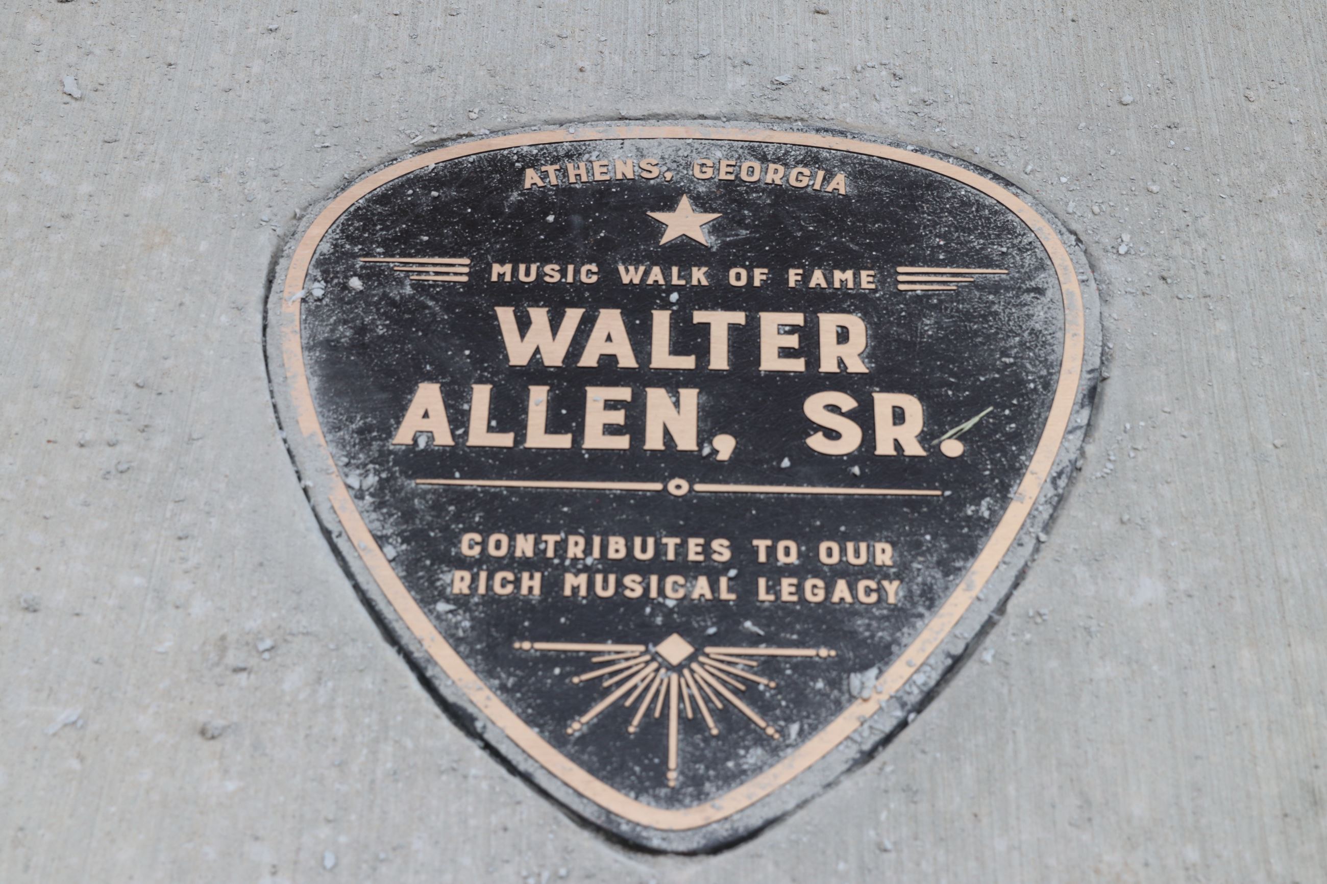Athens Music Walk of Fame plaque