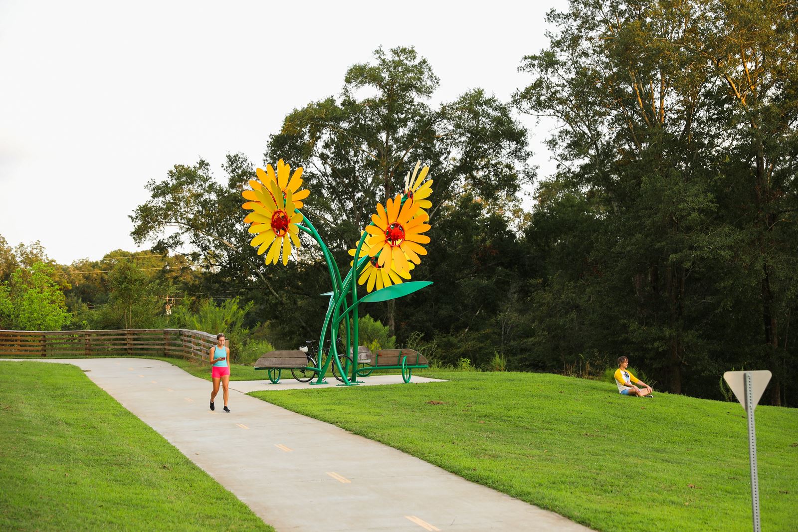 Trail Blossom sculpture