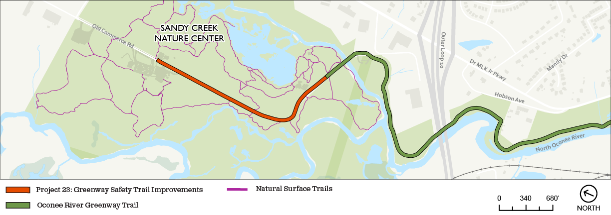 SCNC to Walker Hall Map
