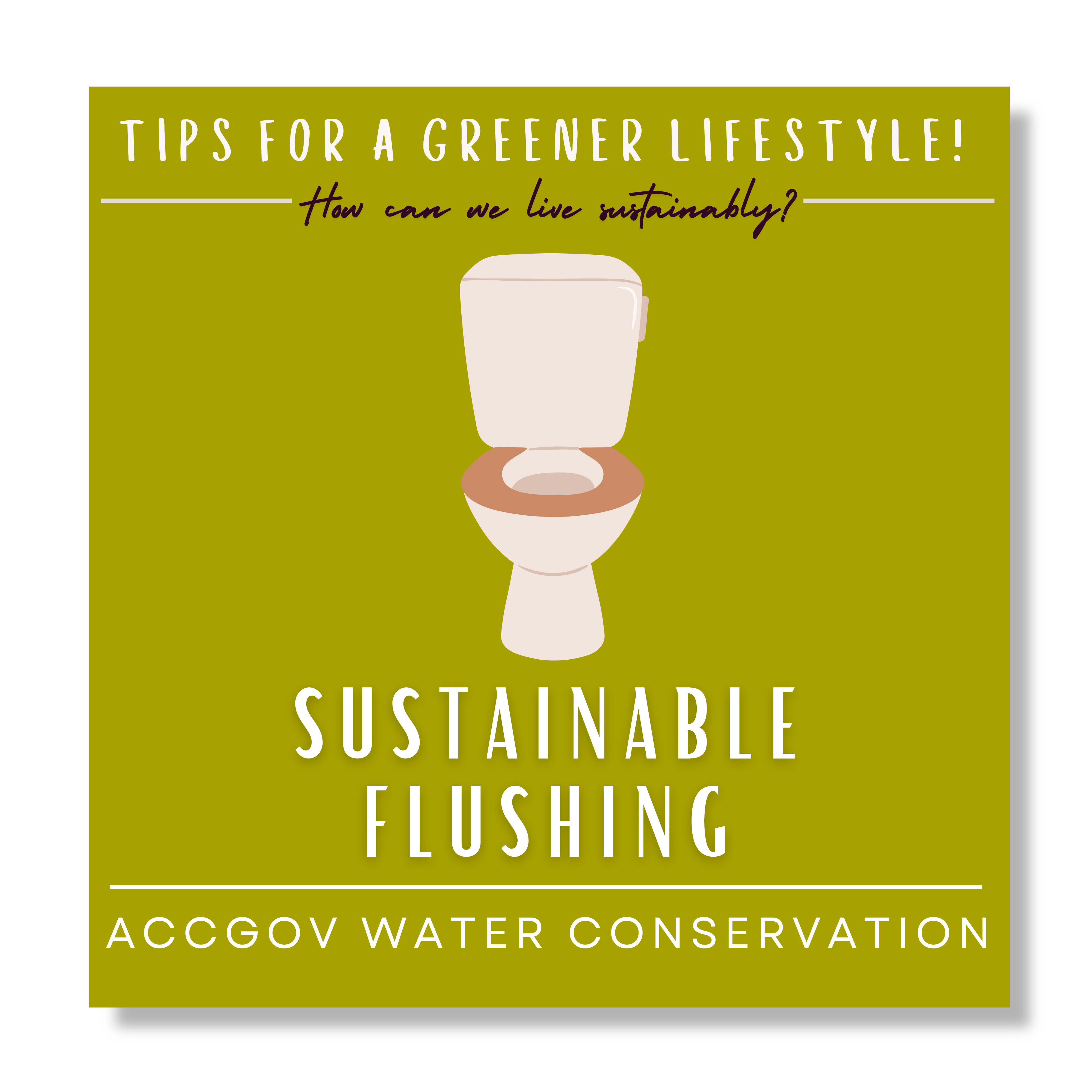 Sustainable flushing button