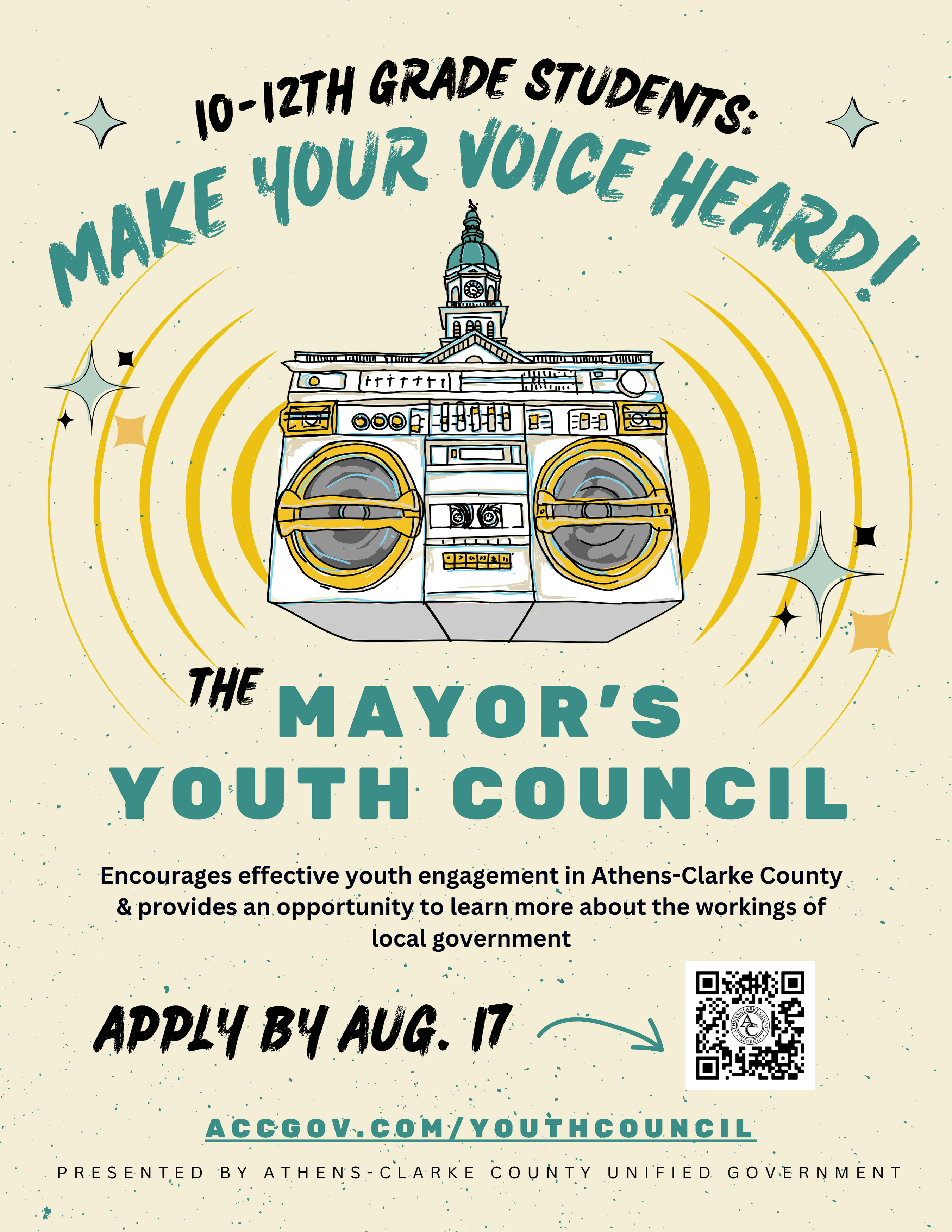 2025 Mayor's Youth Council Recruitment Flyer