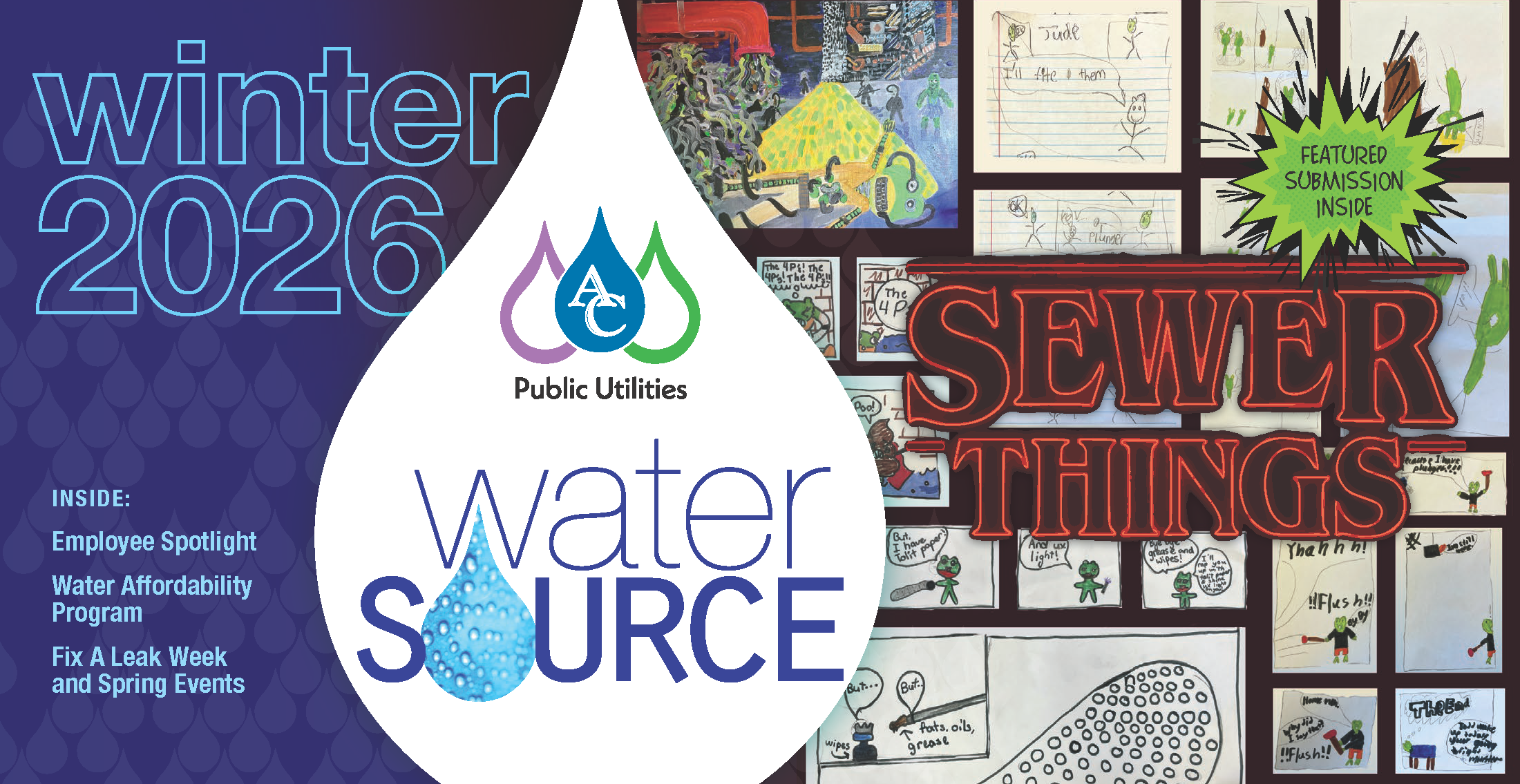 Water Source. Winter. Sewer Things.