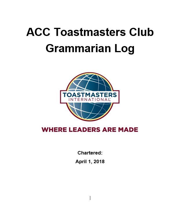 Grammarian Log