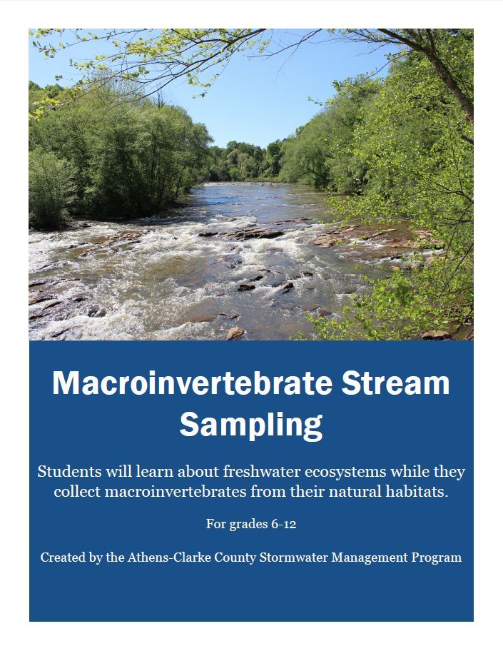 Macroinvertebrate Stream Sampling cover sheet