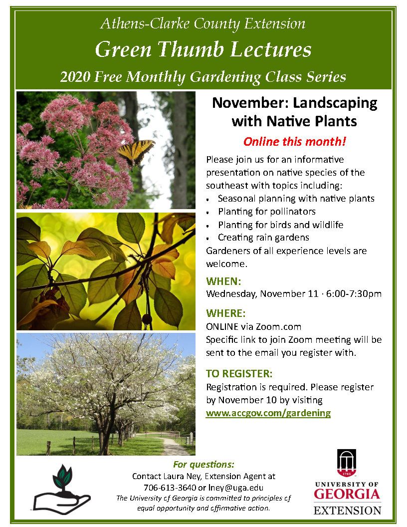 November 2020 Landscaping with Native Plants