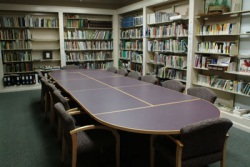 Table in the library resource center